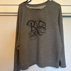 RVCA Charcoal Crewneck Sweater for Men